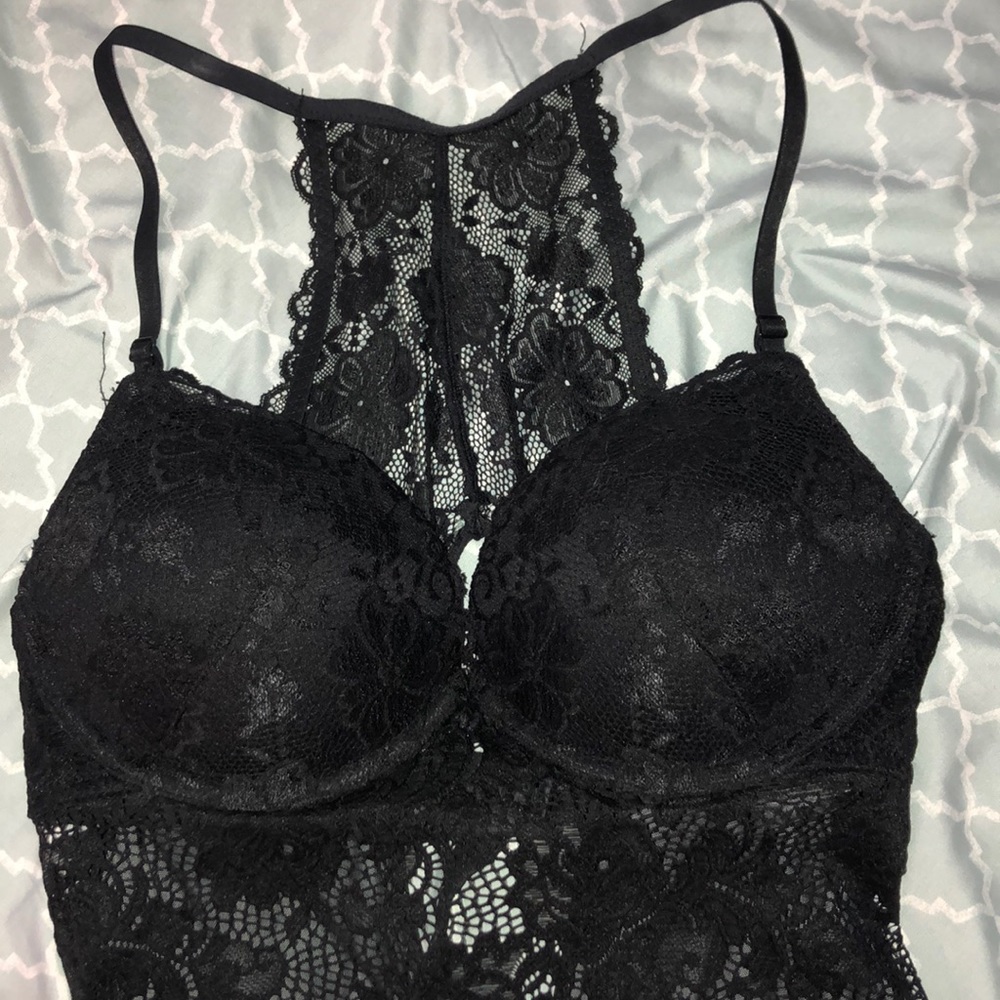 Black Lingerie Bodysuit